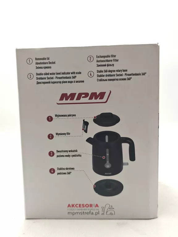 CZAJNIK ELEKTRYCZNY BIAŁY MCZ-127 MPM