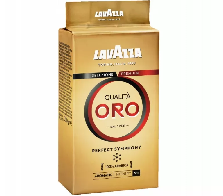 KAWA MIELONA LAVAZZA QUALITA ORO 250G KAWA PALONA100% ZIARNA ARABICA