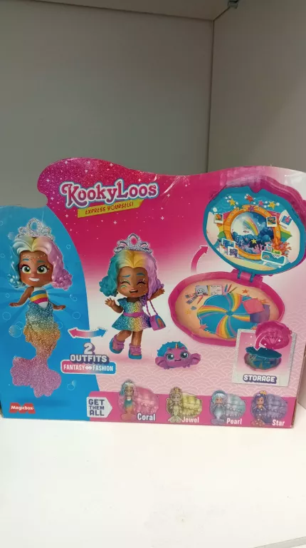 LALKA KOOKYLOOS ZIELONO-RÓŻOWA