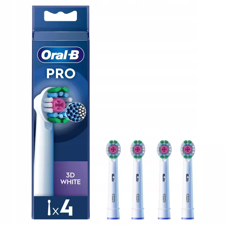KOŃCÓWKA DO SZCZOTECZEK ORAL-B ORYGINAŁ ORAL-B 4 SZT. PRO 3D WHITE 4SZT