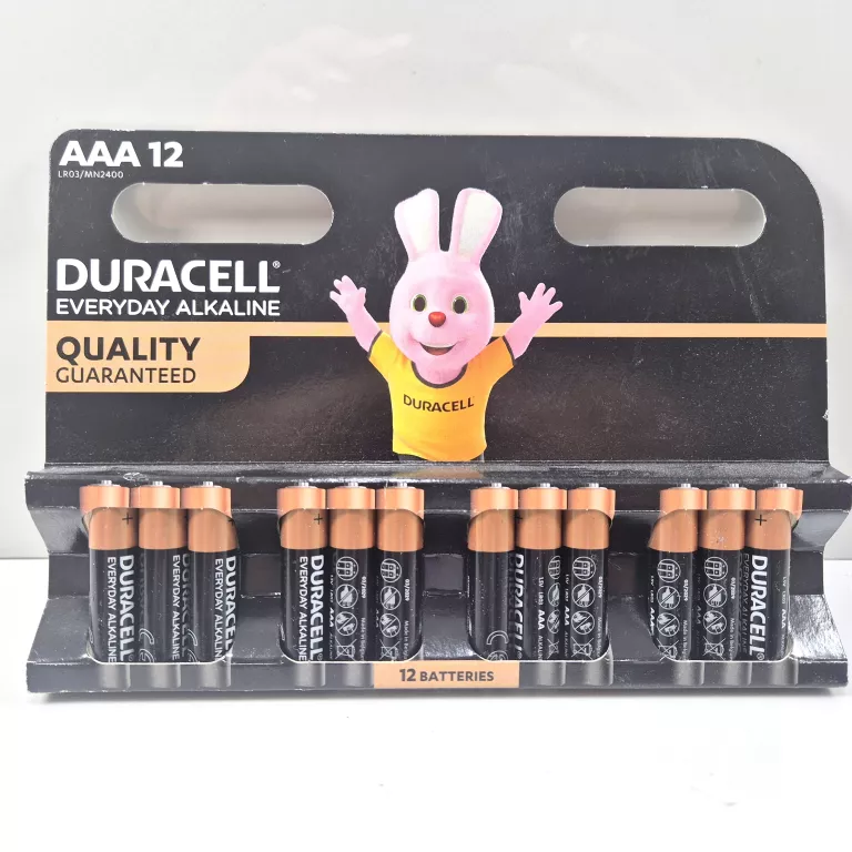 BATERIE ALKALICZNE DURACELL AAA (R3) / 12SZT.