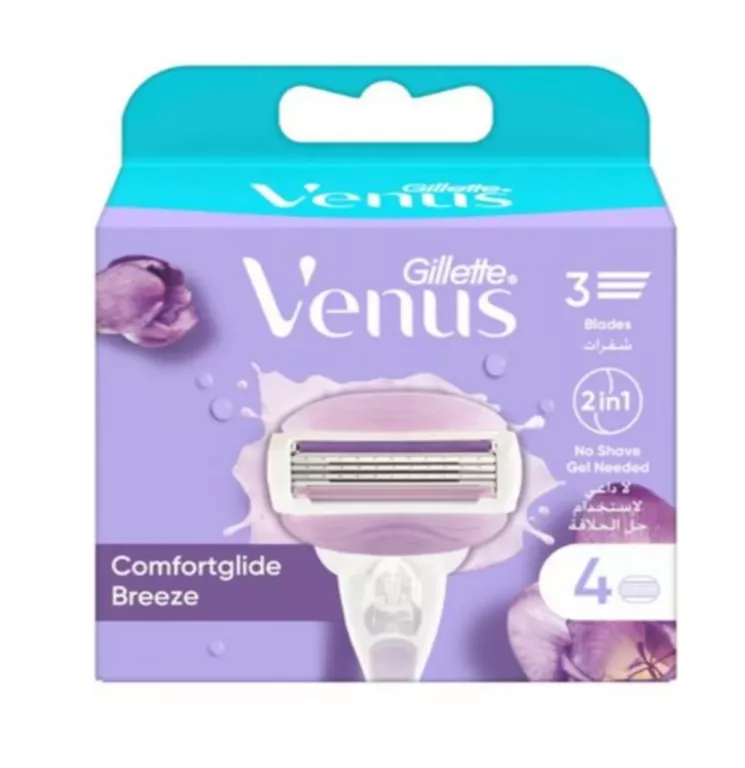GILLETTE VENUS COMFORTGLIDE BREEZE WKŁADY OSTRZA WYMIENNE 4 SZT.