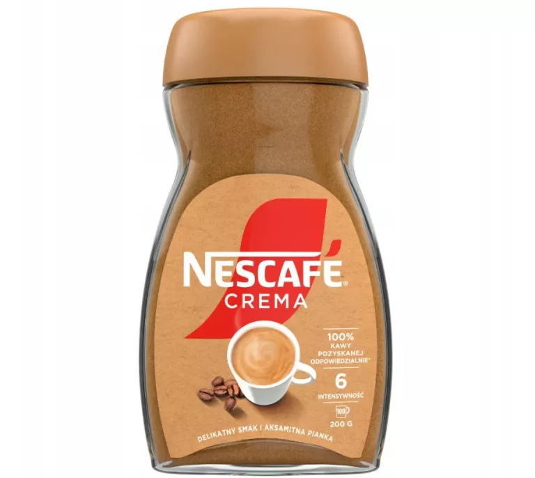 KAWA ROZPUSZCZALNA NESCAFE CREMA SŁOIK 200G