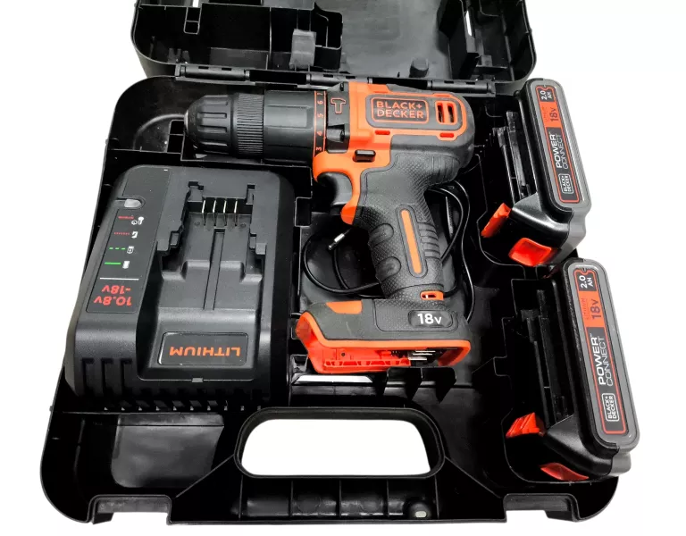 WIERTARKO-WKRĘTARKA AKUMULATOROWA BLACK + DECKER BDCHD18K1B2