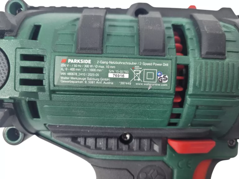 WIERTARKO-WKRĘTARKA BEZUDAROWA PARKSIDE 230V 300W