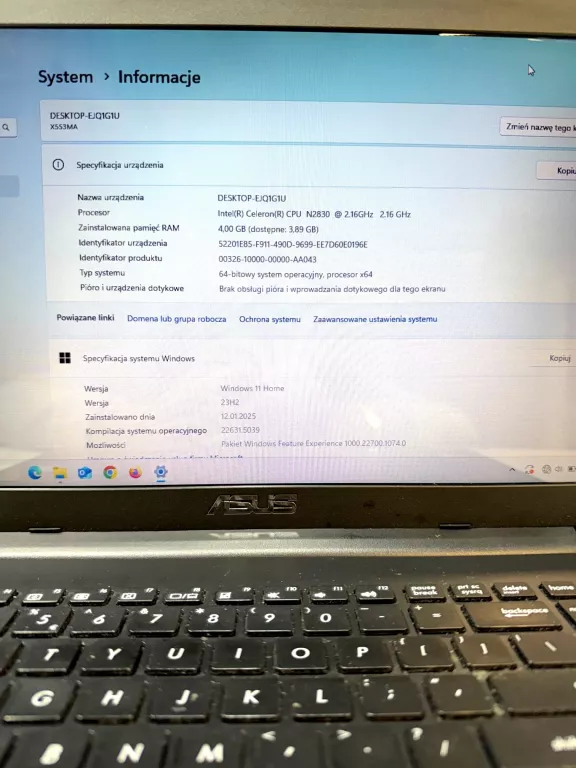 LAPTOP  ASUS  F553M