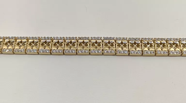 ŚLICZNA  ZŁOTA BRANSOLETKA P585 G8,47 DŁ.19CM