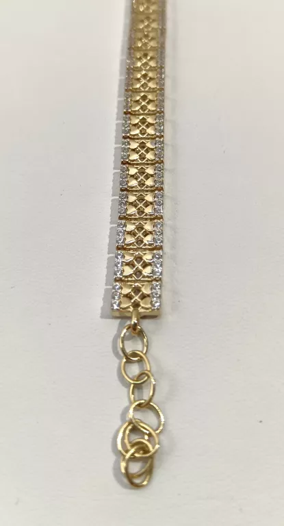 ŚLICZNA  ZŁOTA BRANSOLETKA P585 G8,47 DŁ.19CM