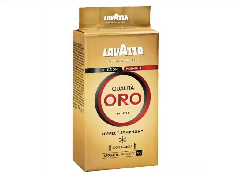 KAWA MIELONA LAVAZZA QUALITA ORO 250G KAWA PALONA100% ZIARNA ARABICA