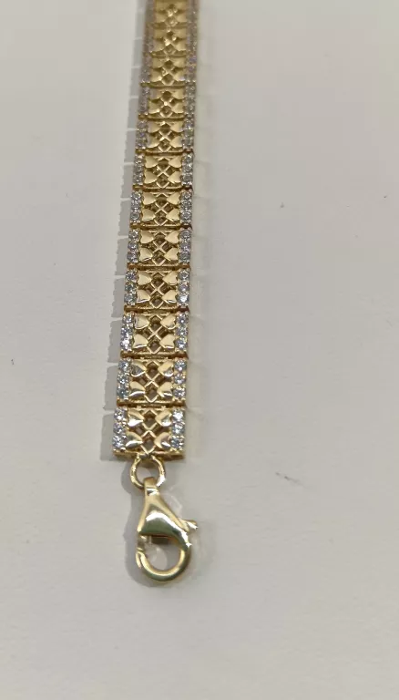 ŚLICZNA  ZŁOTA BRANSOLETKA P585 G8,47 DŁ.19CM