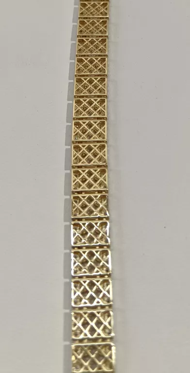 ŚLICZNA  ZŁOTA BRANSOLETKA P585 G8,47 DŁ.19CM