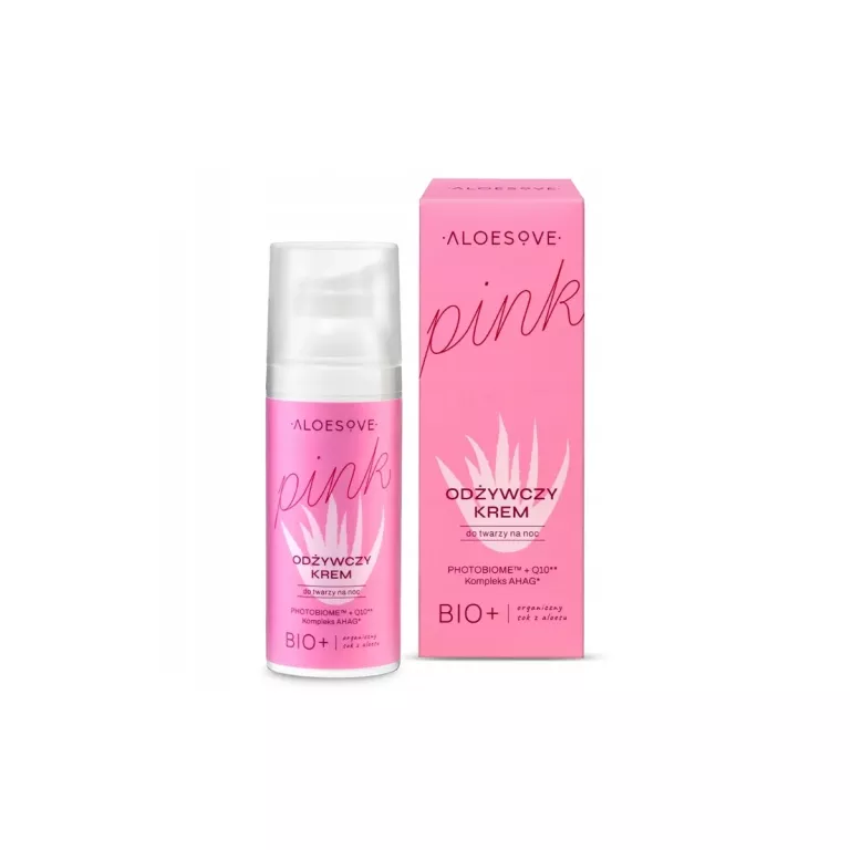 ALOESOVE PINK BOGATY KREM DO TWARZY ODŻYWCZY OTULAJĄCY NA NOC, 50 ML
