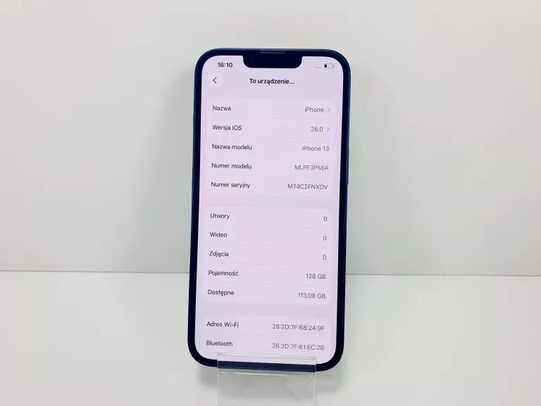 TELEFON IPHONE 13 128 GB BAT. 87%