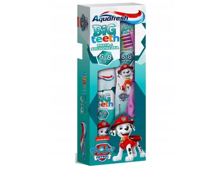 AQUAFRESH PASTA DO ZĘBÓW 50 ML + SZCZOTECZKA 1SZT (6-8 LAT) PSI PATROL