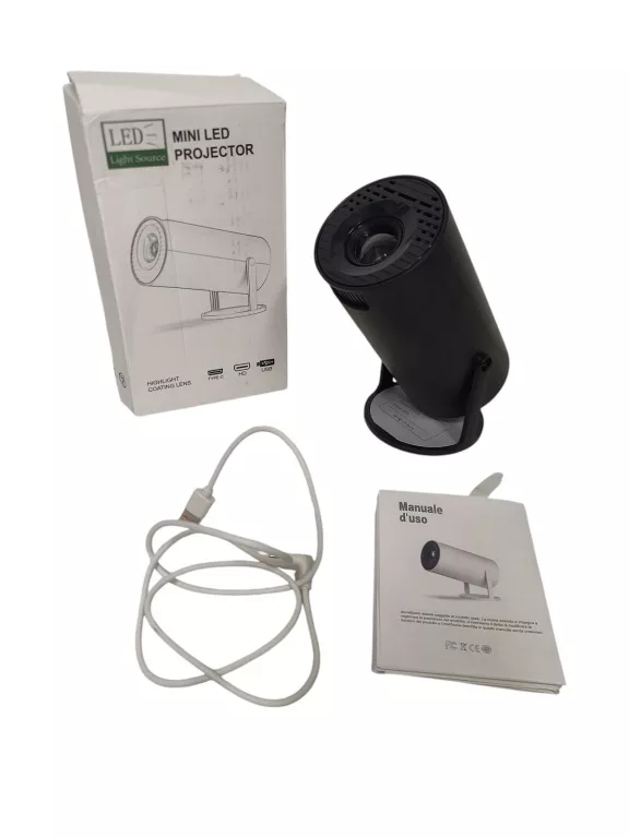 PROJEKTOR SMART LED HY300 MINI 4K 260ANSI PROJEKCJA WIELOWYMIAROWA