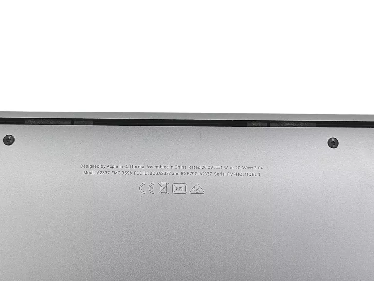 LAPTOP APPLE MACBOOK AIR 13,3" 2020 A2337 M1 8GB 256GB SSD - OPIS!