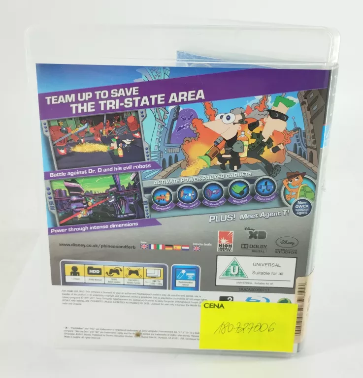 PHINEAS AND FERB 2ND DIMENSION PS3