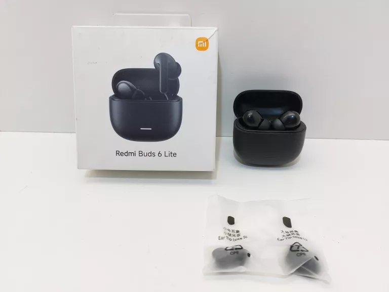 SŁUCHAWKI BEZPRZEWODOWE DOUSZNE XIAOMI REDMI BUDS 6 LITE ANC BT 5.3 CZARNE