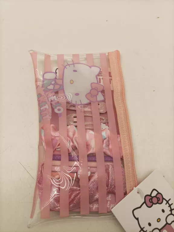 HELLO KITTY AKCESORIA DO WŁOSÓW ZESTAW SPINKI GUMKI