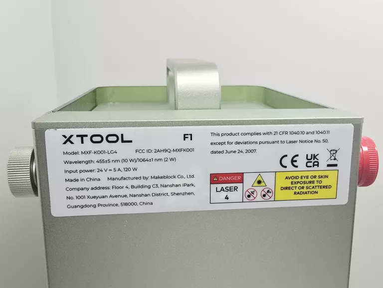 XTOOL GRAWERKA LASEROWA 2W1 F1 (60198) ZAS ADAPTER