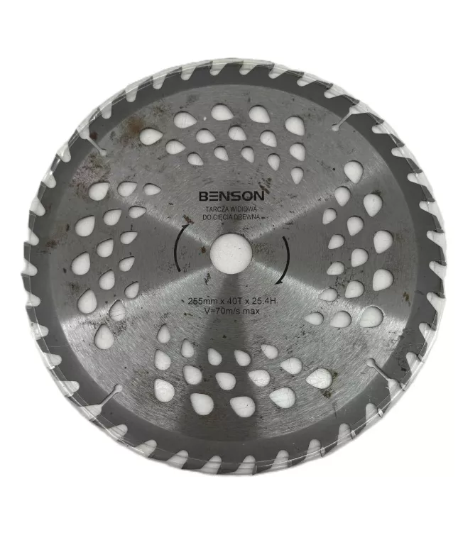 TARCZA WIDIOWA DO CIĘCIA DREWNA BENSON 255MM