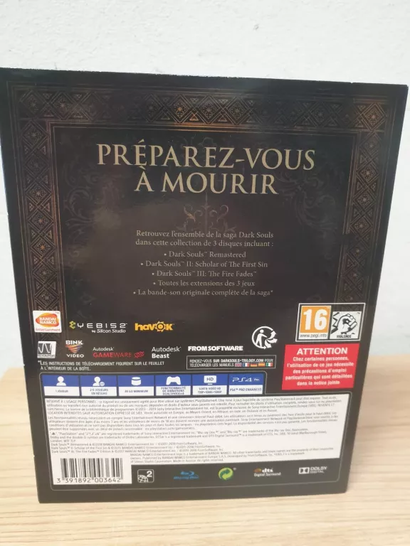 PS4 DARK SOULS TRILOGY ZESTAW 3 GIER BDB STAN! DARK SOULS CD 1 2 3