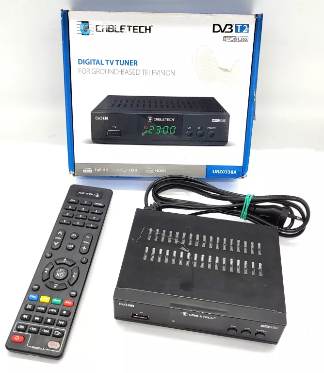 DEKODER CABLETECH URZ0338 TUNER DVB-T2/C HEVC H.265