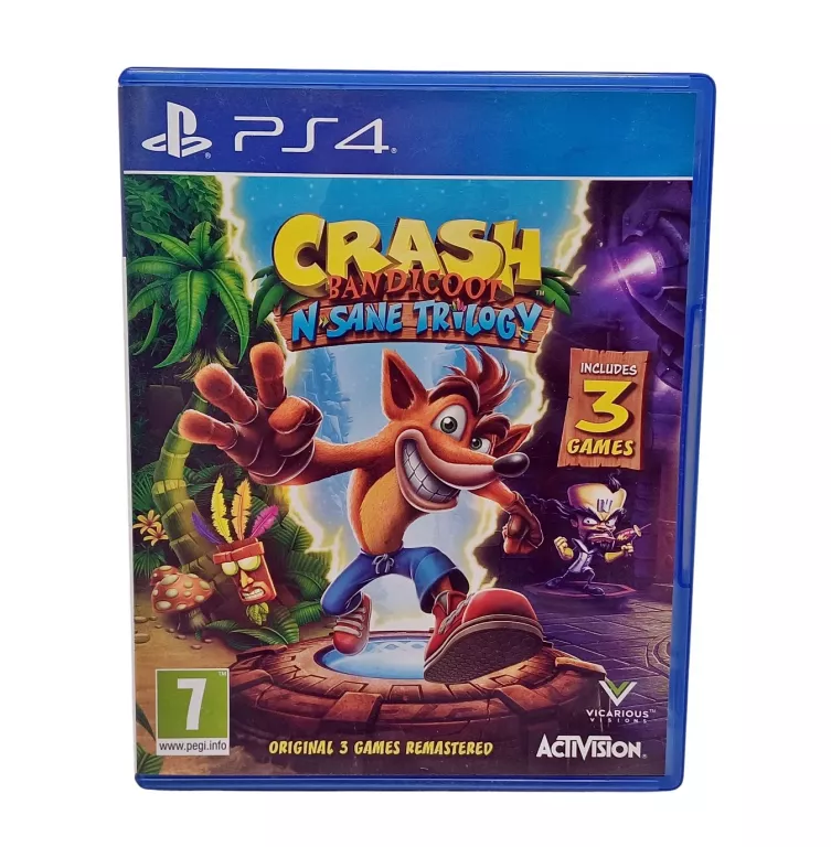 GRA CRASH BANDICOOT N-SANE TRILOGY PS4