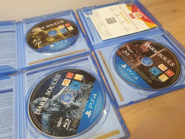 PS4 DARK SOULS TRILOGY ZESTAW 3 GIER BDB STAN! DARK SOULS CD 1 2 3