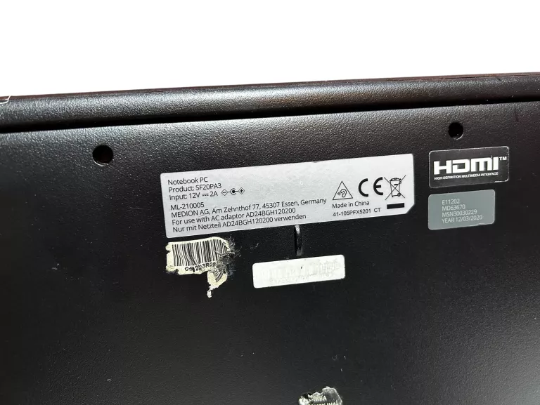 LAPTOP MEDION CLASSMATE PC + ZASILACZ / OPIS
