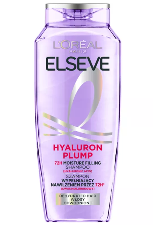 LOREAL ELSEVE HYALURON PLUMP 72H NAWILŻAJĄCY SZAMPON DO WŁOSÓW SUCHYCH 400