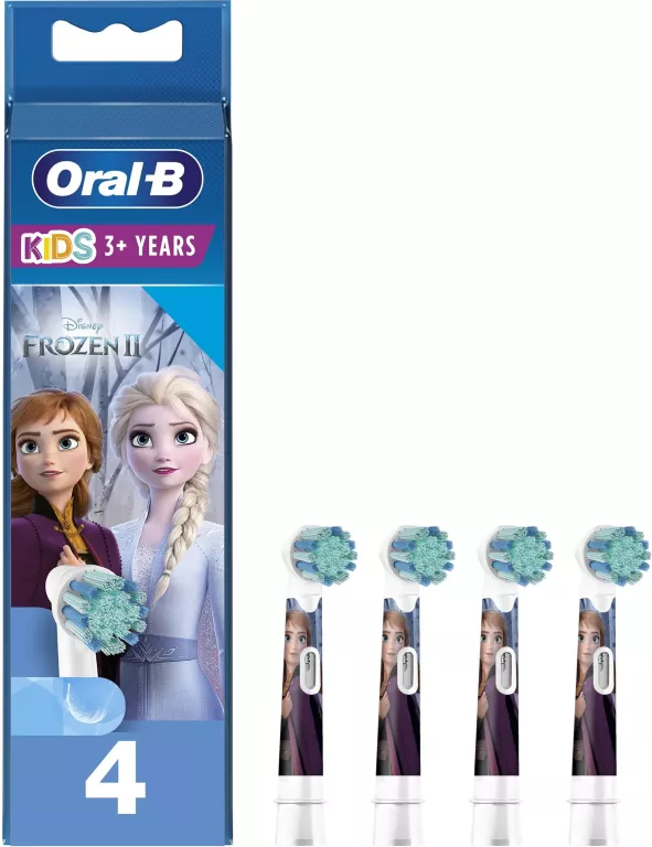 4X KOŃCÓWKI DO SZCZOTECZKI DLA DZIECI KIDS ORAL-B FROZEN KRAINA LODU