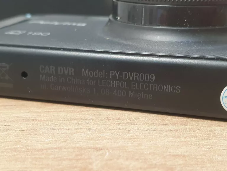 REJESTRATOR SAMOCHODOWY PEIYING BASIC D190 FULL HD 1080P + KAMERA COFANIA