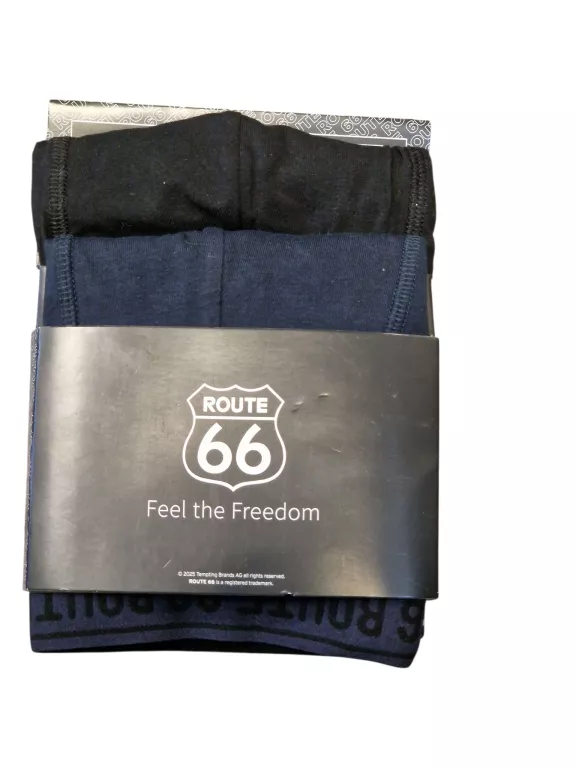 BOKSERKI BAWEŁNIANE ROUTE66  XXL GRANAT+CZARNY