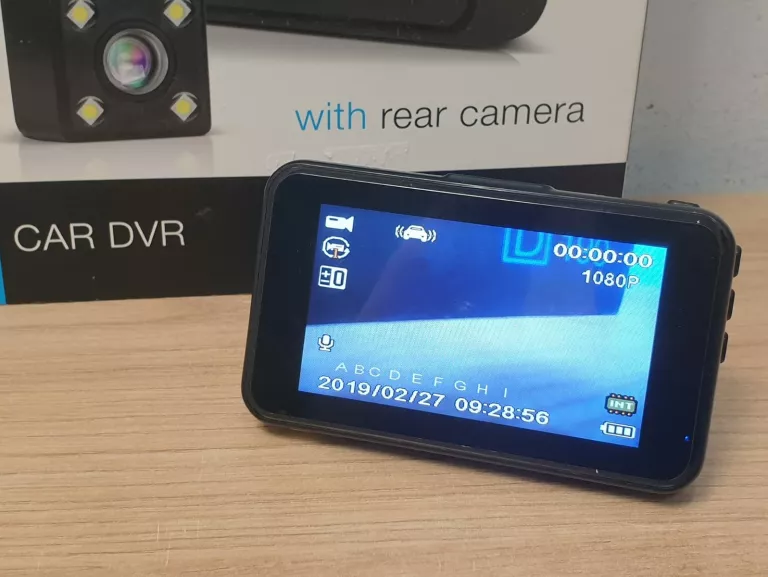 REJESTRATOR SAMOCHODOWY PEIYING BASIC D190 FULL HD 1080P + KAMERA COFANIA