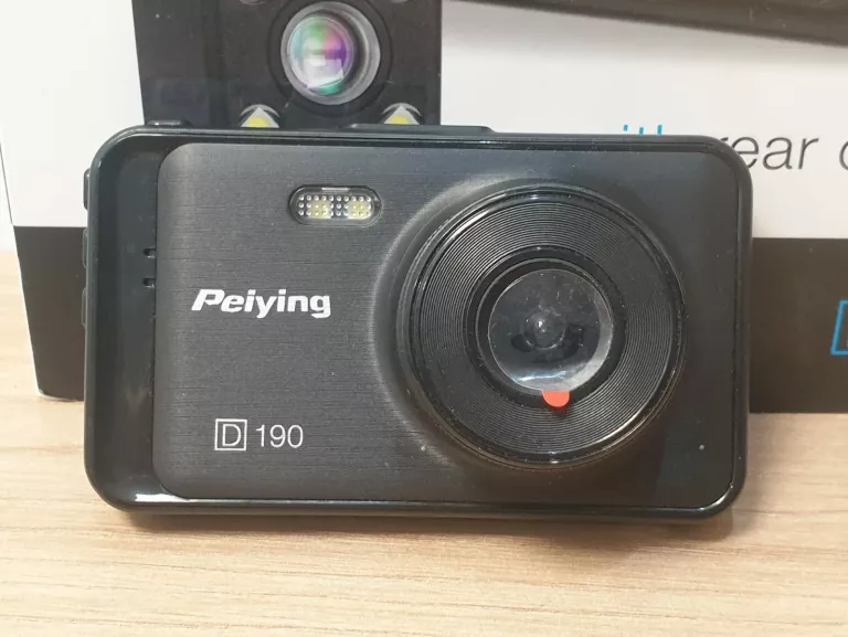 REJESTRATOR SAMOCHODOWY PEIYING BASIC D190 FULL HD 1080P + KAMERA COFANIA