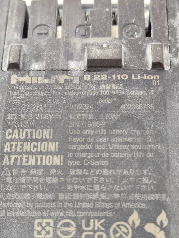 BATERIA HILTI B 22-110