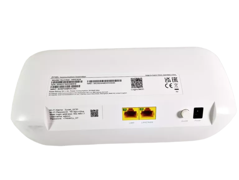 ROUTER STACJONARNY ZYXEL 5G INDOOR ROUTER NR5309 5G / 4G LTE / 3G