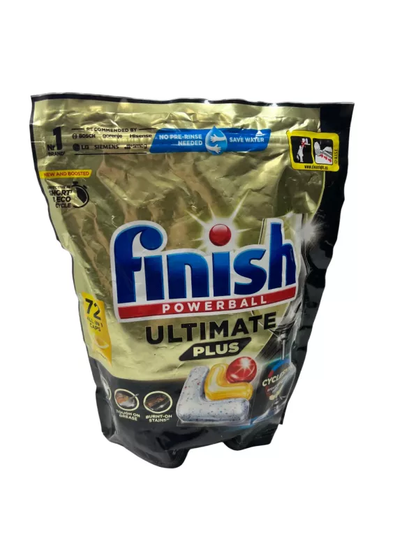 KAPSUŁKI TABLETKI DO ZMYWARKI FINISH ULTIMATE PLUS ALLIN1 LEMON 72 SZTUKI