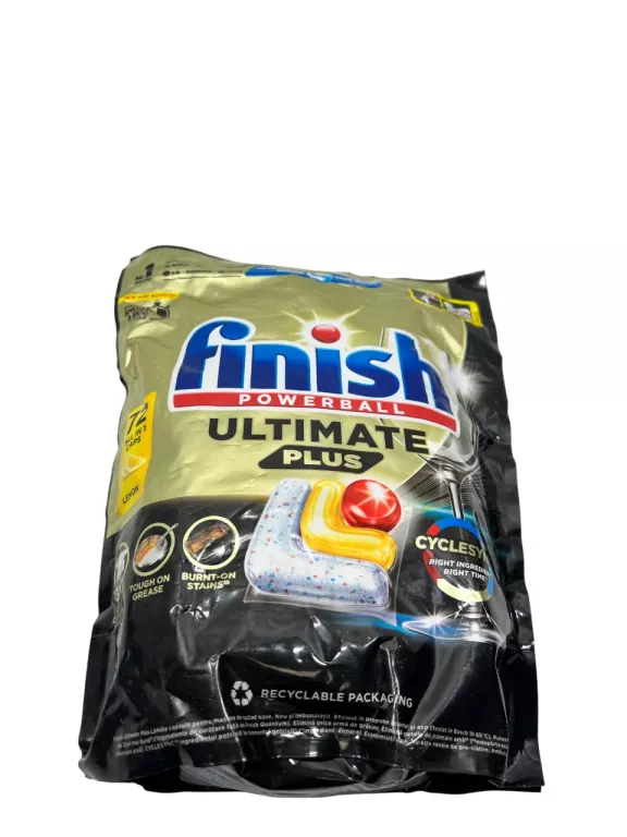 KAPSUŁKI TABLETKI DO ZMYWARKI FINISH ULTIMATE PLUS ALLIN1 LEMON 72 SZTUKI