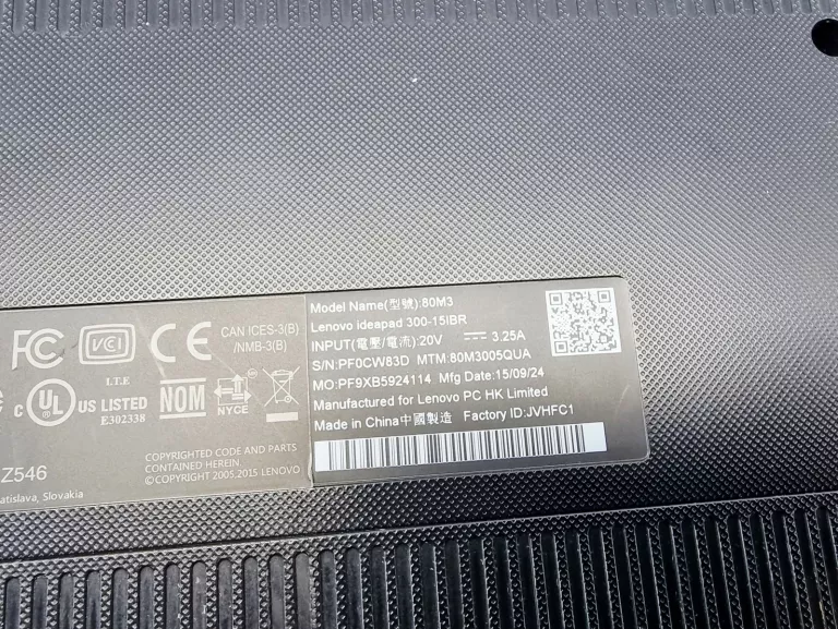 LAPTOP LENOVO IDEAPAD 110-15IBR 15,6 " INTEL 4 GB 500GB