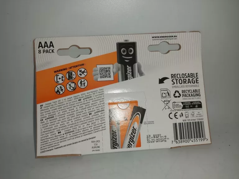 BATERIE ENERGIZER AAA 8 SZT