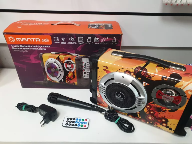 GŁOŚNIK POWER AUDIO MANTA SPK1003 HELIOS + MIKROFON
