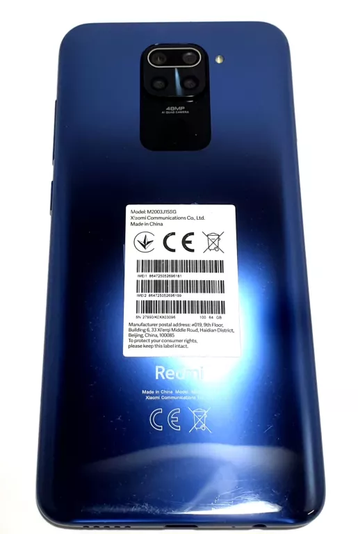 TELEFON REDMI NOTE 9 3GB/64GB MODEL M2003J15SG