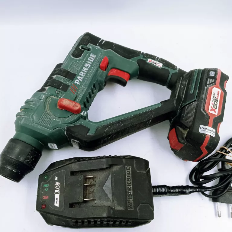 WIERTARKA PARKSIDE PABH 20-LI B2 20V + ŁADOWARKA