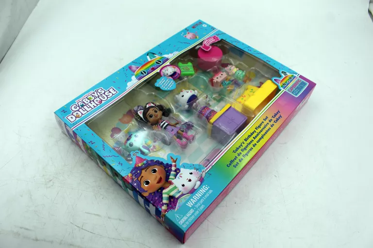 KOCI DOMEK GABI ZESTAW URODZINOWY CAKEY CAT GABBY'S DOLLHOUSE FIGURKI + AK