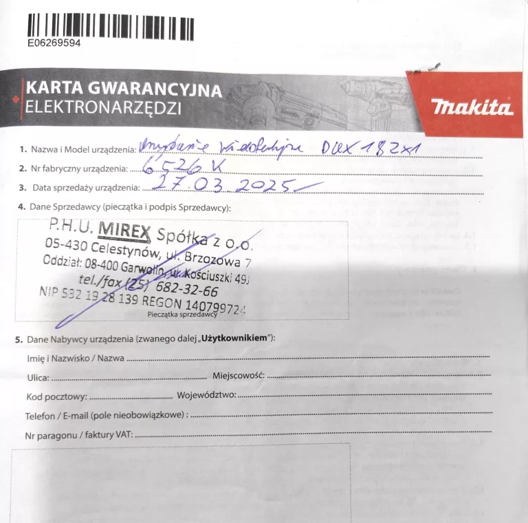 MAKITA DUX18ZX1 WIELOFUNKCYJNE URZĄDZENIE OGRODOWE
