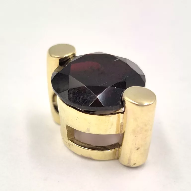 ZŁOTA ZAWIESZKA SYNTETYCZNY RUBIN 333 2,13G