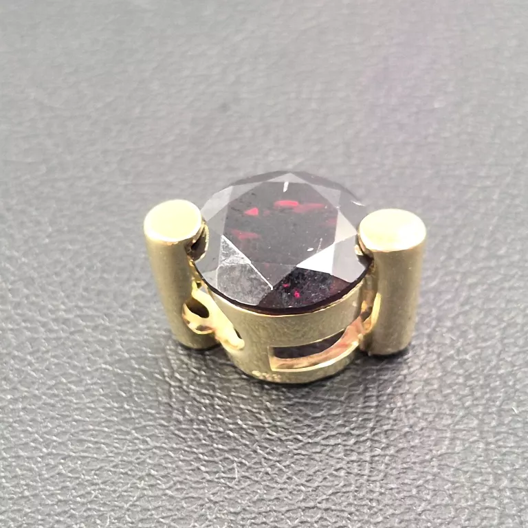 ZŁOTA ZAWIESZKA SYNTETYCZNY RUBIN 333 2,13G