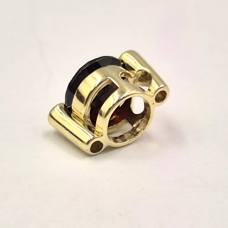 ZŁOTA ZAWIESZKA SYNTETYCZNY RUBIN 333 2,13G